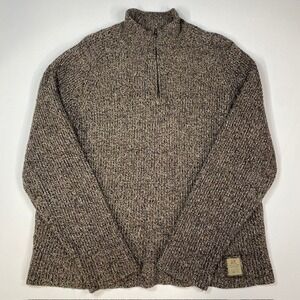 American Eagle Outfitters Lambs Wool Blend Vintage Quarter Zip Sweater Mens‎ Med